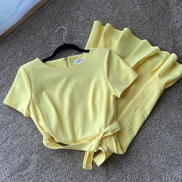 NWOT Calvin Klein Ruffle Trim Dress Sz 8P - Picture 7 of 7